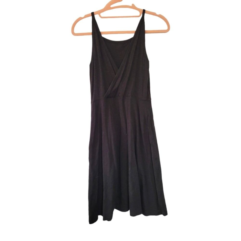 Toad & Co Black Organic Cotton & Lyocell Mini Dress Size XS Athleisure
